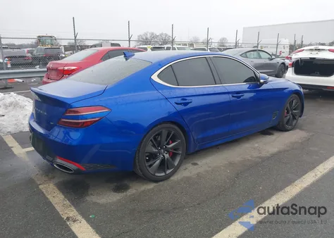 2022 Genesis G70 3.3T Rwd из США, поврежденный, VIN KMTG54TE7NU084074